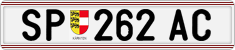 License plate of Austria, Regular plates