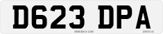 License plate of the United Kingdom, 1983 year system