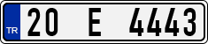 License plate of Turkey, Regular plates