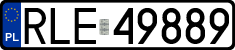 License plates of Poland, Regular car plates