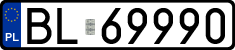 License plates of Poland, Regular car plates