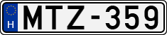 license plates of Hungary, Cars (1990)