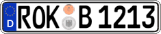 German license plate, Regular plates