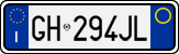 License plate of Italy, Cars (1994 year series)