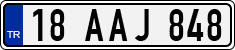 License plate of Turkey, Regular plates