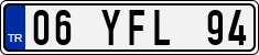 License plate of Turkey, Regular plates