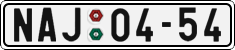 License plate of the Czech Republic, Cars (1960)