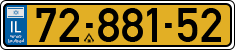 License plate of Israel, Regular plates