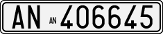 License plate of Italy, Cars (1927 year series)