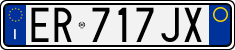 License plate of Italy, Cars (1994 year series)