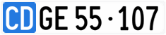 License plate of Switzerland, Diplomatic