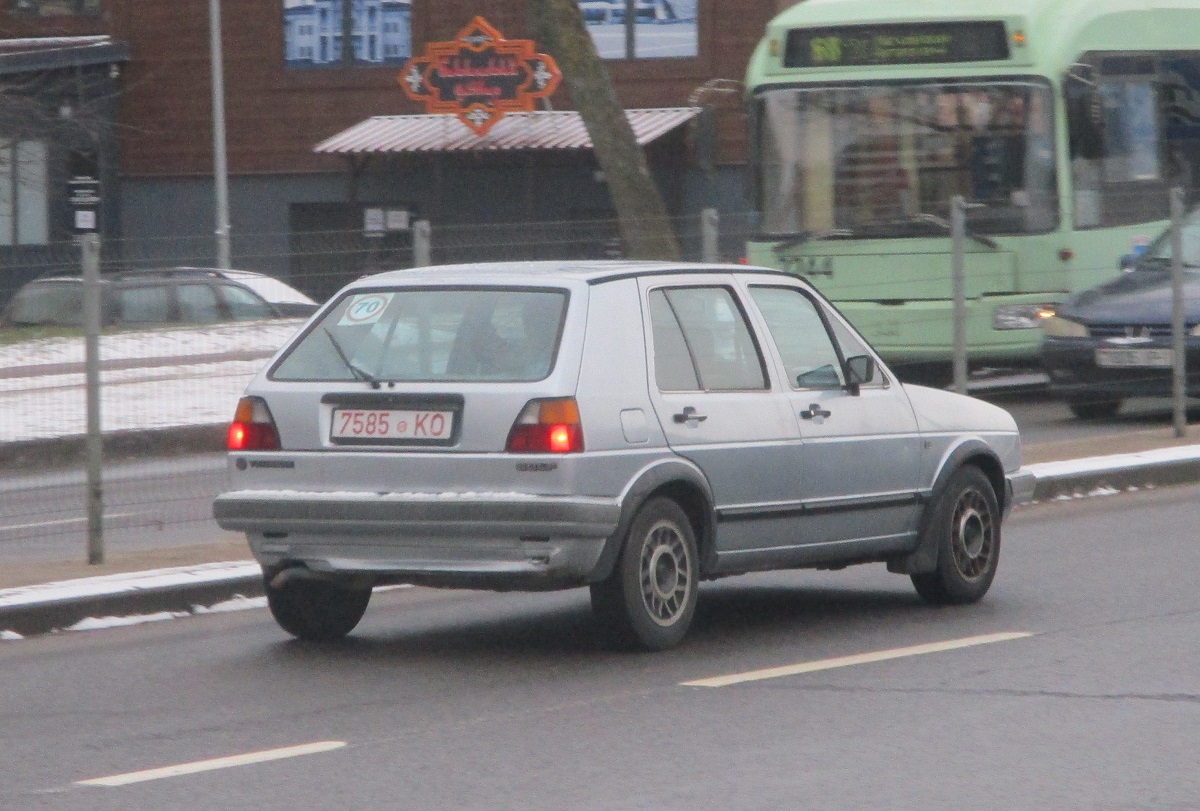 7585 KO, Volkswagen Golf 2nd gen 3-door Hatch (19/1G), 1983–1992