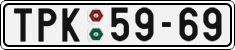 License plate of the Czech Republic, Cars (1960)