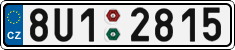 License plate of the Czech Republic, Cars (2001)