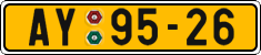 License plate of the Czech Republic, Commercial vehicles (1960)