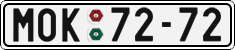 License plate of the Czech Republic, Cars (1960)