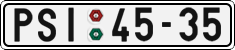 License plate of the Czech Republic, Cars (1960)