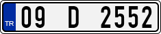 License plate of Turkey, Regular plates