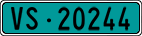 License plate of Switzerland, Agricultural vehicles (green)