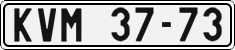 License plate of the Czech Republic, Cars (1960)