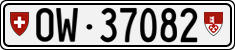 License plate of Switzerland, Cars