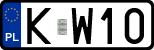 License plates of Poland, Regular car plates