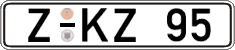 German license plate, Regular plates
