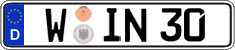 German license plate, Regular plates
