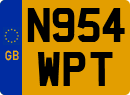 License plate of the United Kingdom, 1983 year system