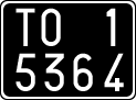 License plate of Italy, Cars (1927 year series)
