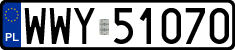 License plates of Poland, Regular car plates