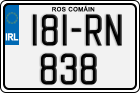 License plate of Ireland, Regular plates