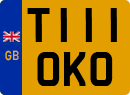 License plate of the United Kingdom, 1983 year system