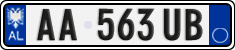 License plate of Albania, Cars (2011)