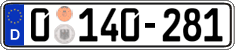 German license plate, Diplomatic
