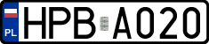 License plates of Poland, Authorities