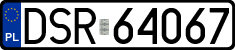 License plates of Poland, Regular car plates