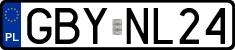 License plates of Poland, Regular car plates