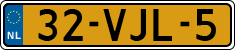 License plate of the Netherlands, Light Commercial Vehicles (1994 system)