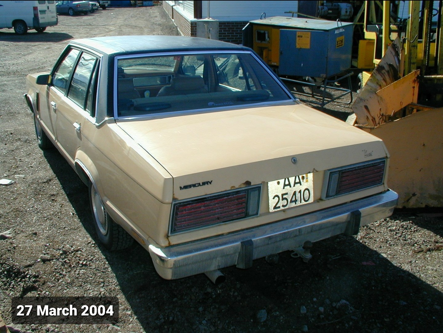 AA 25410, Mercury Zephyr 1st gen 4-door Sedan (54D), 1978–1983