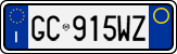 License plate of Italy, Cars (1994 year series)