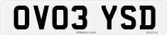 License plate of the United Kingdom, 2001 year system
