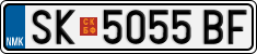 License plate of North Macedonia, Regular plates (2012)