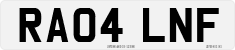 License plate of the United Kingdom, 2001 year system
