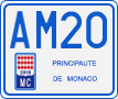 License plate of Monaco, Motorcycles