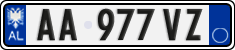 License plate of Albania, Cars (2011)