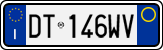 License plate of Italy, Cars (1994 year series)