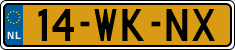 License plate of the Netherlands, Trailers