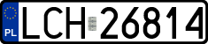 License plates of Poland, Regular car plates