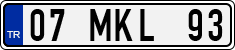 License plate of Turkey, Regular plates